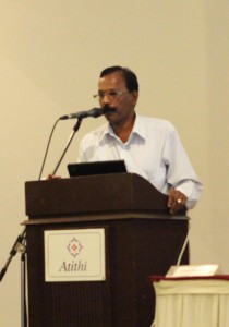 Anil Premaratne adressing the audience