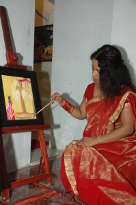 Prasanna giving life through her strokes